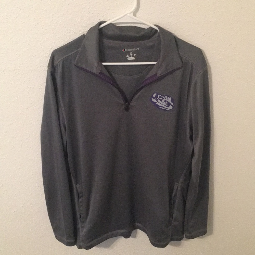 Silver LSU 3/4 Zip Up - Like New!